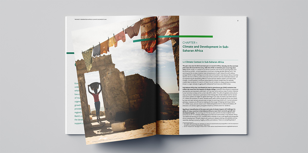 Two-page spread of the report